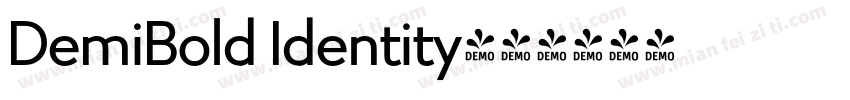 DemiBold Identity字体转换